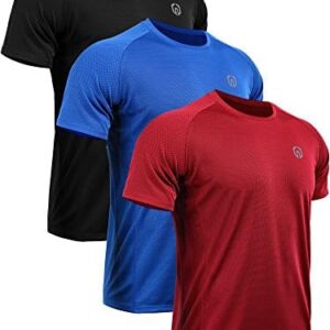 NELEUS Men's Dry Fit Mesh Athletic Shirts