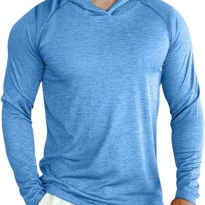 Lexiart Men Fashion Athletic Hoodie Workout Pullover Sport Solid Color Sweatshirt