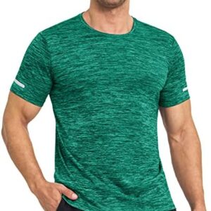 MAGCOMSEN Men's Workout T-Shirts Quick Dry Athletic Moisture Wicking Performance Shirt for Running Gym