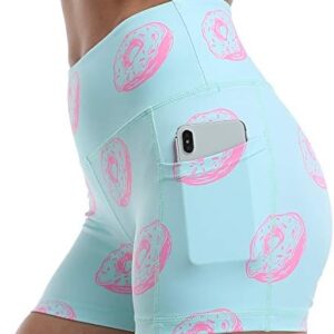 Amazon Essentials Womens Workout Athletic Shorts Plus Size Print Gym Running Biker Shorts with Pockets