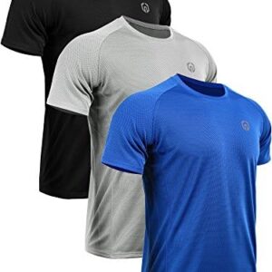 NELEUS Men's Dry Fit Mesh Athletic Shirts