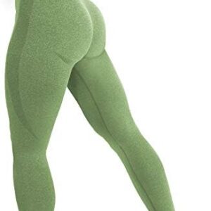 YEOREO Women High Waist Seamless Workout Leggings Gym Smile Contour Yoga Pants Athletic Tights