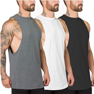 Muscle Killer 3 Pack Men's Muscle Cut Off Gym Workout Stringer Tank Tops Bodybuilding Fitness T-Shirts