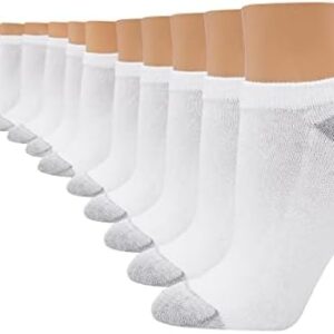 Hanes Women's Value Socks, No Show Soft Moisture-Wicking Socks, Available in 10 and 14-Packs