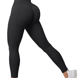 A AGROSTE Scrunch Butt Lifting Workout Leggings for Women Seamless High Waisted Yoga Pants Tummy Control Gym Booty Tight