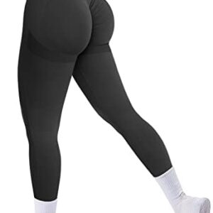 A AGROSTE Seamless Scrunch Butt Lifting Workout Leggings for Women Booty High Waisted Yoga Pants Contours Ruched Tights