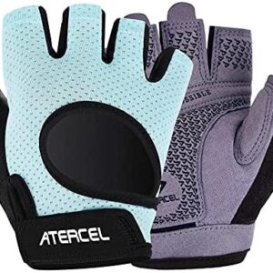 ATERCEL Weight Lifting Gloves Full Palm Protection, Workout Gloves for Gym, Cycling, Exercise, Breathable, Super Lightweight for Mens and Women