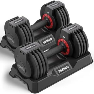 Adjustable Dumbbells 25LB Single Dumbbell Weights, 5 in 1 Free Weights Dumbbell with Anti-Slip Metal Handle, Suitable for Home Gym Exercise Equipment