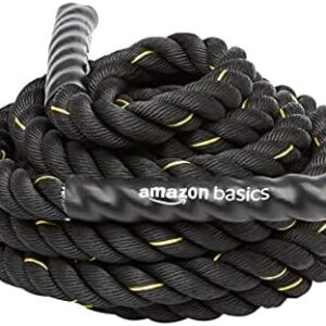 Amazon Basics Battle Exercise Training Rope - 30/40/50 Foot Lengths, 1.5/2 Inch Widths