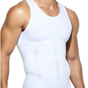 Arjen Kroos Compression Tank Top for Men Shapewear Slimming Body Shaper Vest Tummy Control Undershirts