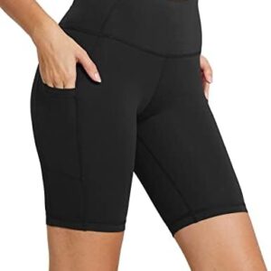 BALEAF Women's 8"/ 7"/ 5" High Waist Biker Shorts Yoga Running Volleyball Workout Gym with Pockets for Summer