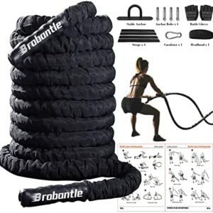 Battle Rope Battle Ropes for Exercise Workout Rope Exercise Rope Battle Ropes for Home Gym Heavy Ropes for Exercise Training Ropes for Working Out Weighted Workout Rope Exercise Workout Equipment