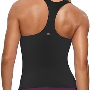 CRZ YOGA Butterluxe Workout Tank Tops for Women Built in Shelf Bras Padded - Racerback Athletic Spandex Yoga Camisole