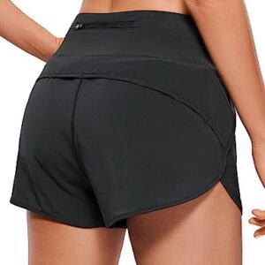 CRZ YOGA High Waisted Running Shorts for Women - 2.5''/4'' Liner Gym Athletic Workout Shorts with Pockets Soft Lightweight