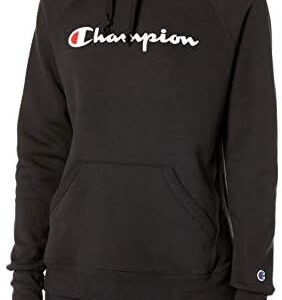 Champion Women's Powerblend Fleece Hoodie, Classic Script