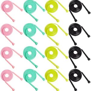 DOMYUHAO 8 Pcs/Pack Jump Rope for Kids Ages 4-12, Adjustable Skipping Rope for Boys and Girls, Fun Outdoor Activity and Exercise Equipment