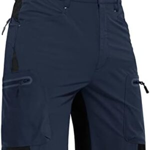 EKLENTSON Mens Hiking Quick-Dry Ripstop Summer Lightweight Cargo Shorts with Zip Pockets