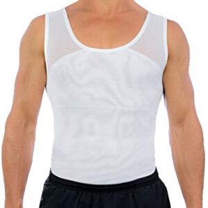 Esteem Apparel Original Men's Chest Compression Shirt to Hide Gynecomastia Moobs Shapewear