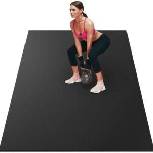 Extra Large Exercise Mats 6x4/7x5/9x6/10x6-7mm Thick Workout Mats Premium Ultra-Durable Non-Slip Gym Mat for Home Gym Flooring , Ideal for Cardio, Fitness, Non-Toxic, Non-Slip Barefoot Exercise Yoga Mat