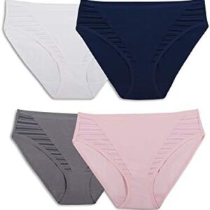 Fruit of the Loom Women's Breathable Underwear, Moisture Wicking Keeps You Cool & Comfortable, Available in Plus Size