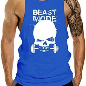 GZXISI Men's Gym Bodybuilding Stringer Tank Top Workout Muscle Cut Shirt Fitness Sleeveless Vest