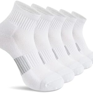 Gonii Ankle Socks Womens Athletic Thick Cushioned Running Hiking Low Cut 5-Pairs