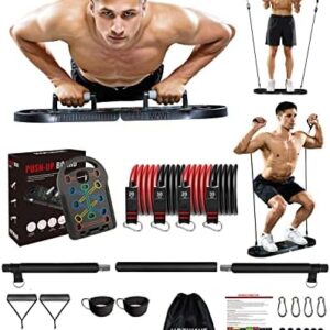 HOTWAVE Push Up Board Fitness, Portable Foldable 20 in 1 Push Up Bar at Home Gym, Pushup Handles for Floor. Professional Strength Training Equipment For Man and Women,Patent Pending