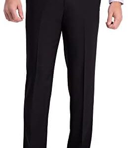 Haggar Men's Premium Comfort Dress Pant-Straight Fit Flat Front Reg. and Big & Tall