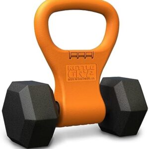 KETTLE GRYP - The Original - As Seen on SHARK TANK! Converts Your Dumbbells Into Kettlebells - Made in the USA - Dumbbell Grip Handle