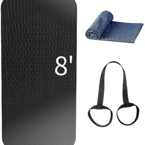 Large Fitness Equipment Mat 96" x 32",Exercise Equipment Mat,Treadmill Mat, Exercise Bike Mat, Workout Mats for Home Gym Mats Gym Flooring Rubber Workout Mat Fitness Mat Large Yoga Mat Cardio Mat