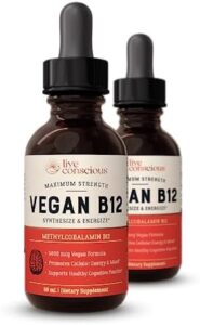 Live Conscious Vegan Vitamin B12 Sublingual Liquid Drops ...