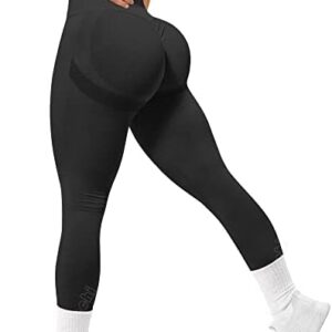 MOHUACHI Women Scrunch Butt Lifting Leggings for Women Seamless High Waisted Workout Yoga Pants Gym Booty Tights