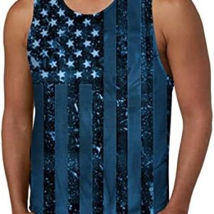 Men's Tank Tops Fashion Gradient Sleeveless T-Shirt Sports Fitness Casual Vests Pullover Bottoming Shirts Tops