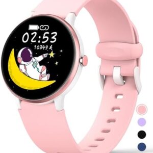 MgaoLo Kids Smart Watch,Fitness Tracker with Heart Rate Sleep Monitor for Boys Girls,Waterproof DIY Watch Face Pedometer Activity Tracker for Android iPhone (Can be Used Without app/Phone)