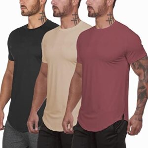 Muscle Killer 3 Pack Men's Gym Workout Bodybuilding Fitness Active Athletic T-Shirts Workout Casual Tee