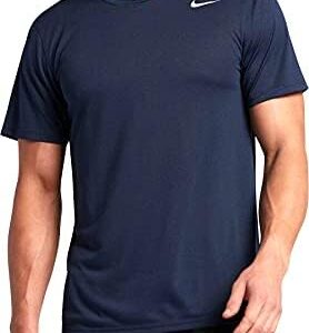 Nike Men's Legend Short Sleeve Dri-Fit Shirt, Navy, Large