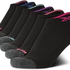 Reebok Women's Athletic Socks - Performance Cushioned Low Cut Socks (6 Pack)