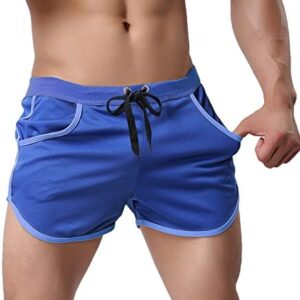 Rexcyril Men's Running Workout Bodybuilding Gym Shorts Athletic Sports Casual Short Pants