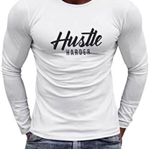 Soft T Shirts for Men,Blouse T-Shirt for Man Street Casual Fashion Top Mens Plain Dress Shirts Running Shirt Gym Shirt