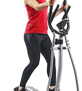 Sunny Health & Fitness Elliptical Stepping Machine, Quiet Magnetic Cross Trainer with Optional Exclusive SunnyFit App Enhanced Bluetooth Connectivity