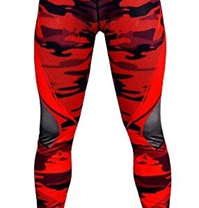 TUOBARR Men's Compression Pants Tights Leggings, Men Sports Running Workout Pants Active Athletic Tight Fitness Yoga Pants