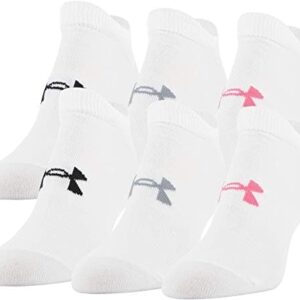 Under Armour Women's Essential 2.0 Lightweight No Show Socks, 6-Pairs