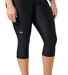 Under Armour Women's HeatGear High No-Slip Waistband Pocketed Capri