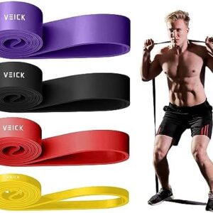 VEICK Resistance Bands for Working Out, Exercise Bands, Workout Bands, Pull Up Assistance Bands, Long Heavy Stretch Bands Set for Men and Women, Power Weight Gym at Home Fitness Equipment