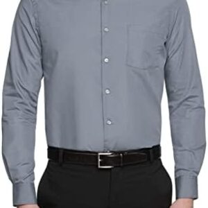 Van Heusen Men's Dress Shirt Regular Fit Poplin Solid