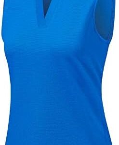 Vidusou Womens Sleeveless Golf Polo Shirts Lightweight Tennis Sport Tops