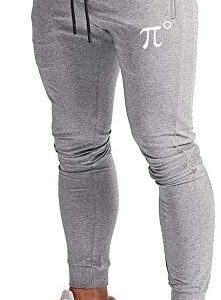 Wangdo Men's Joggers Sweatpants Gym Training Workout Pants Slim Fit with Zipper Pockets