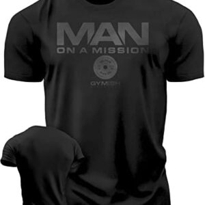 Workout Shirts for Men, Iron Addict Gym Shirt Funny Sayings Lifting T-Shirt