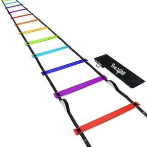 Yes4All 8-12- 20 Rungs Agility Ladder Agility Training Ladder Speed with Carrying Bag