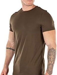 YoungLA Mens Designer Fitted T-Shirts Long Drop Cut Tee Workout Gym 402